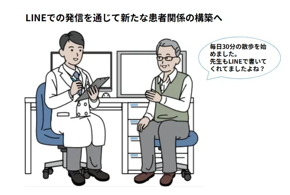 LINEでの発信を通じて新たな患者さんとの関係を構築へ